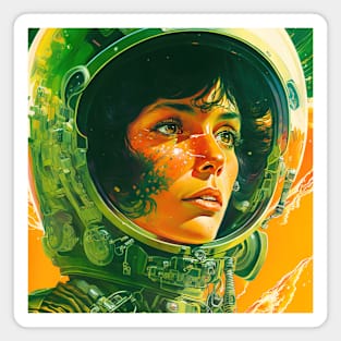 We Are Floating In Space - 61 - Sci-Fi Inspired Retro Artwork Magnet